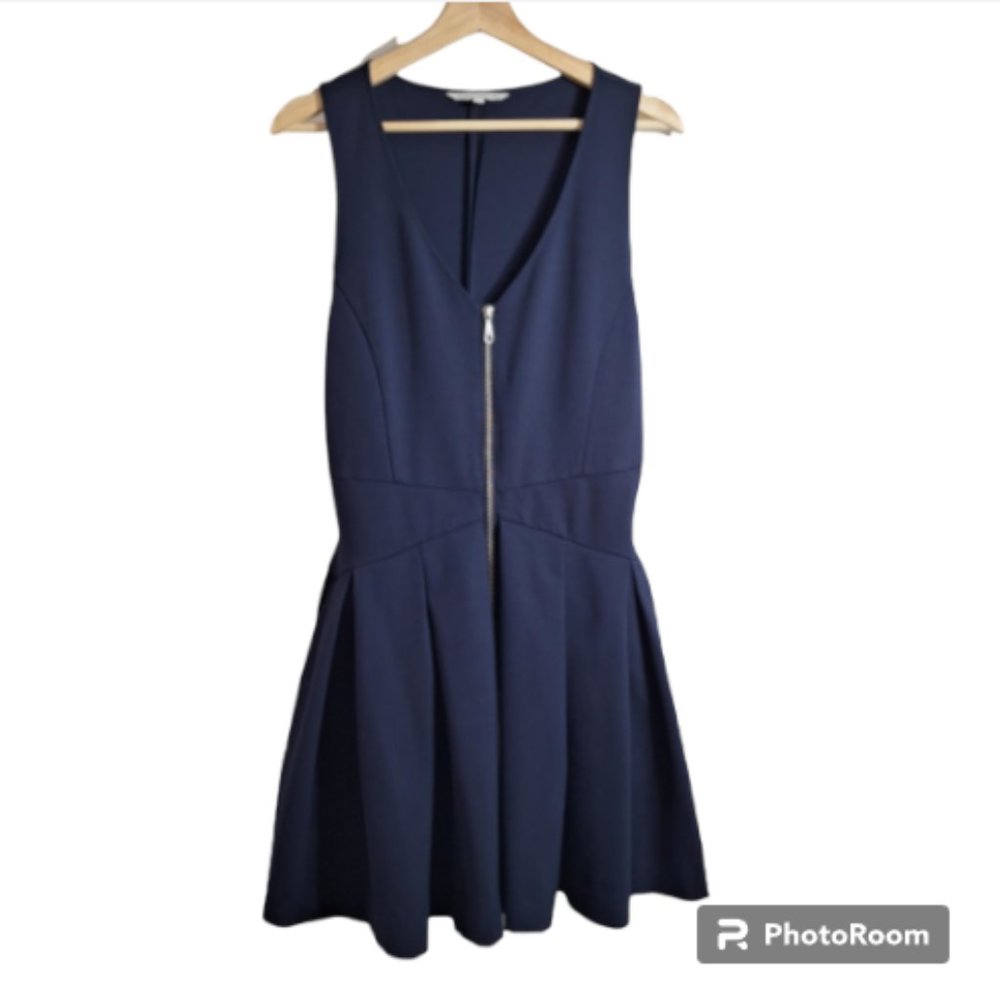 Rebecca Minkoff Navy Blue Dress Sleeveless Fit and Flare Size 8